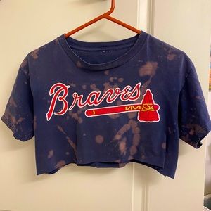 VINTAGE Braves Baseball Crop Top
